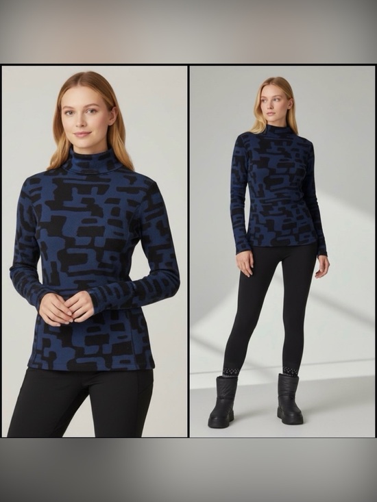 Sweaty Betty Sweaters - Sweaty Betty Thermal Base Layer Top Graphic Knitted